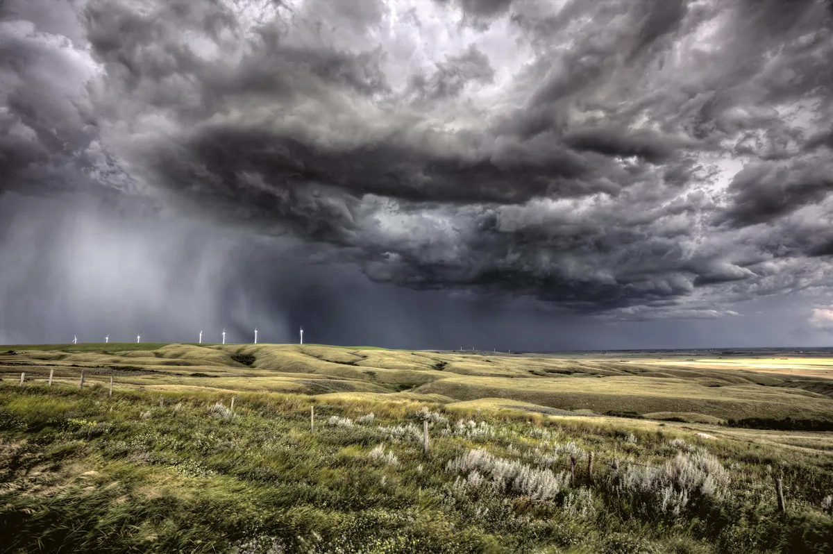 assessing weather conditions