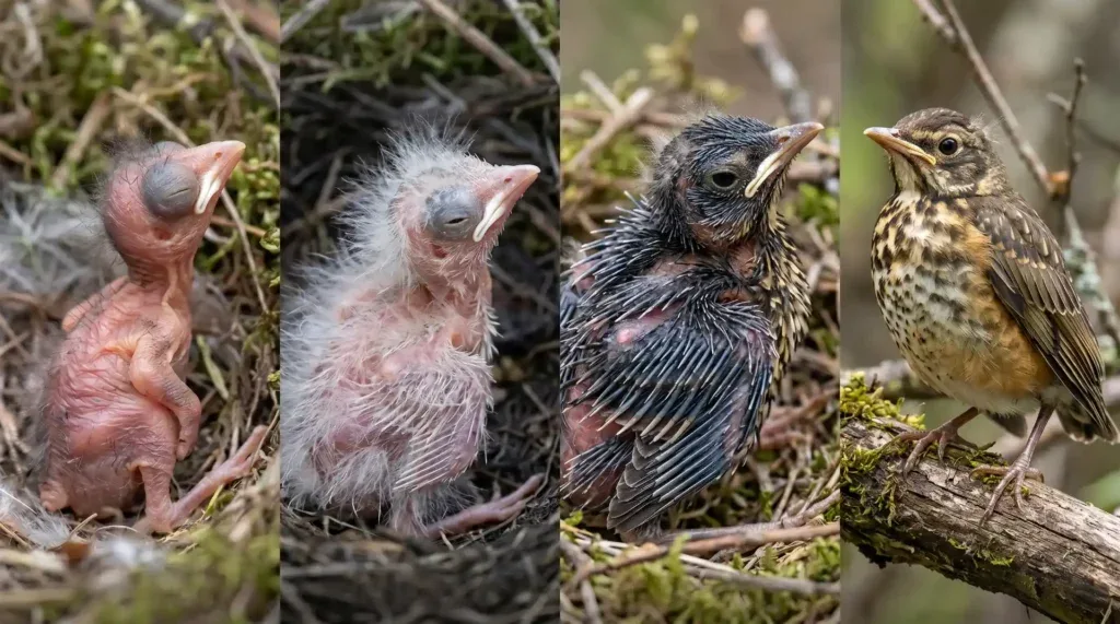 nestling vs fledgling