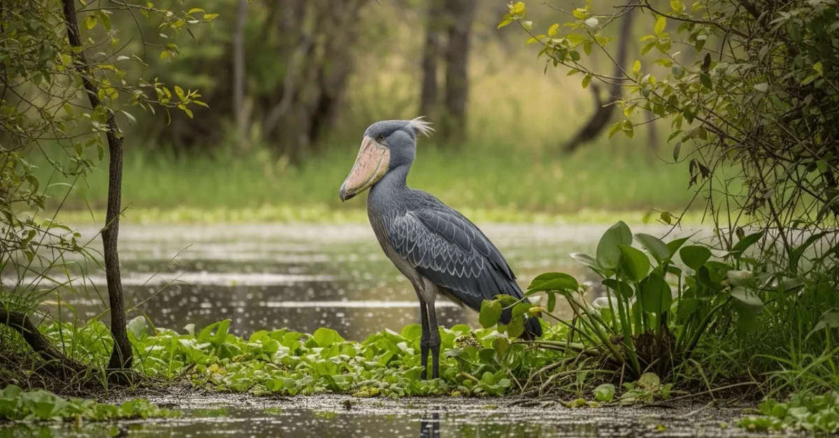 Shoebill stork habitat