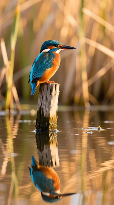 The Kingfisher's Keen Eyes: Spotting Dinner from Above