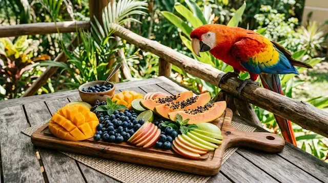 Variety of fresh fruits