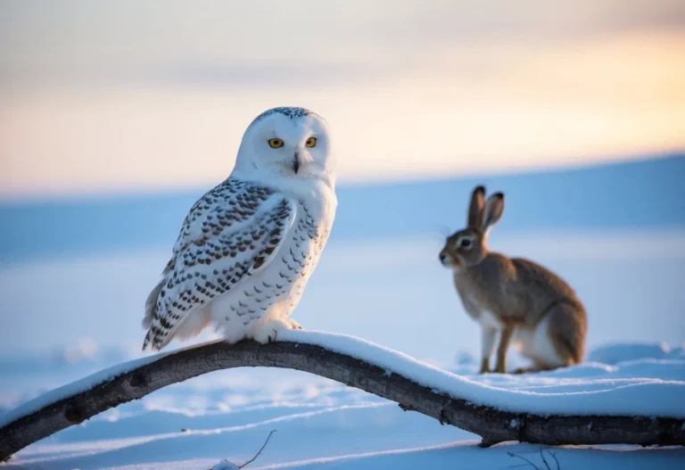 what do snowy owls eat in summer