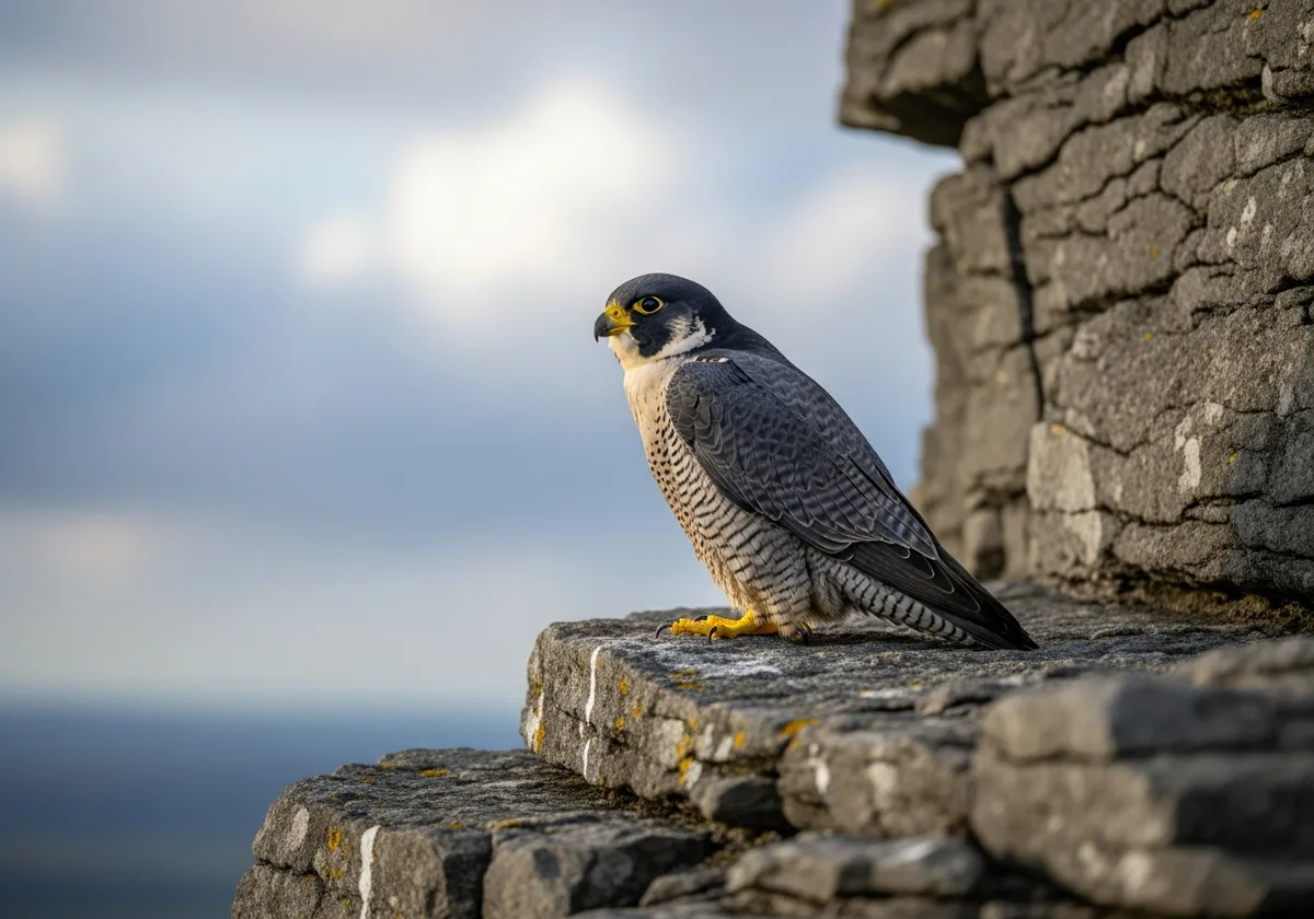 where do peregrine falcons nest