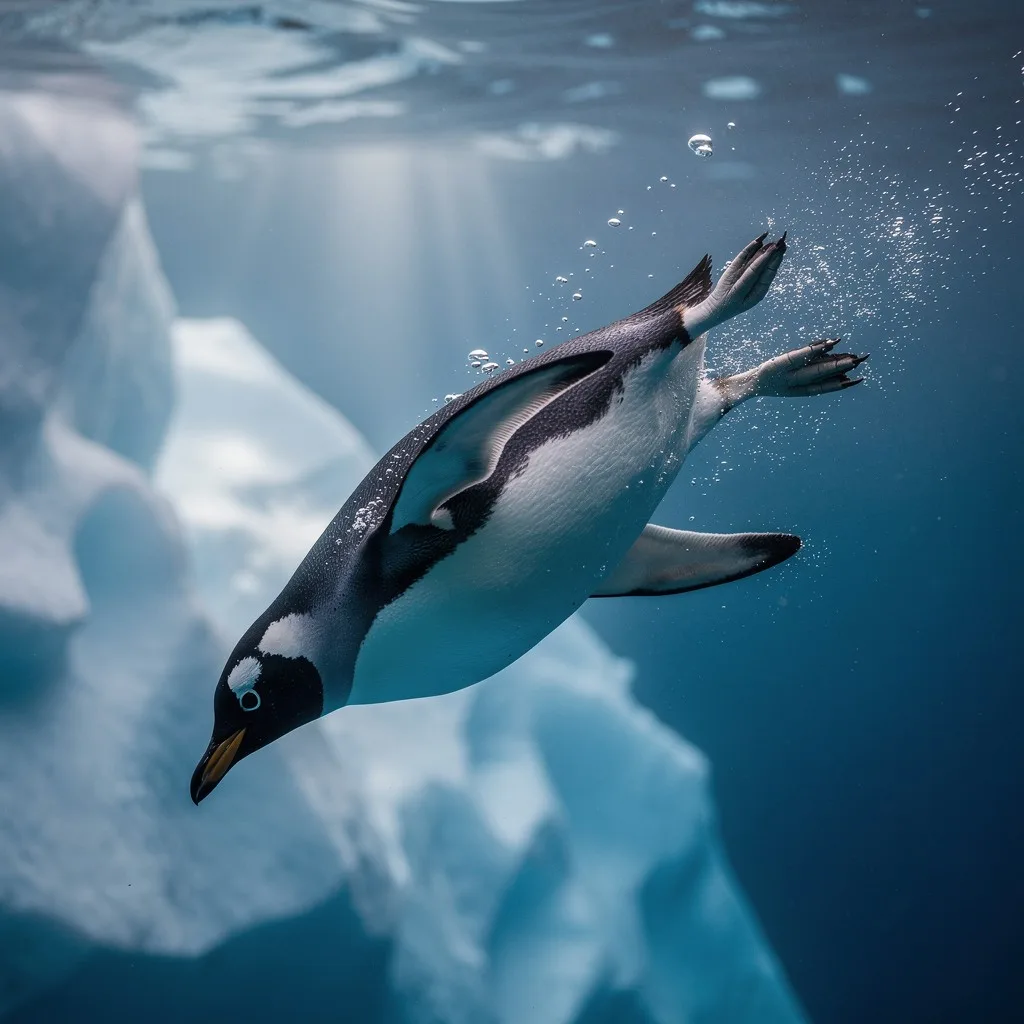 why are penguins black and white